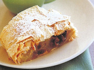 Apple Date and Almond Strudel